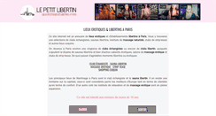 Desktop Screenshot of lepetitlibertin.fr